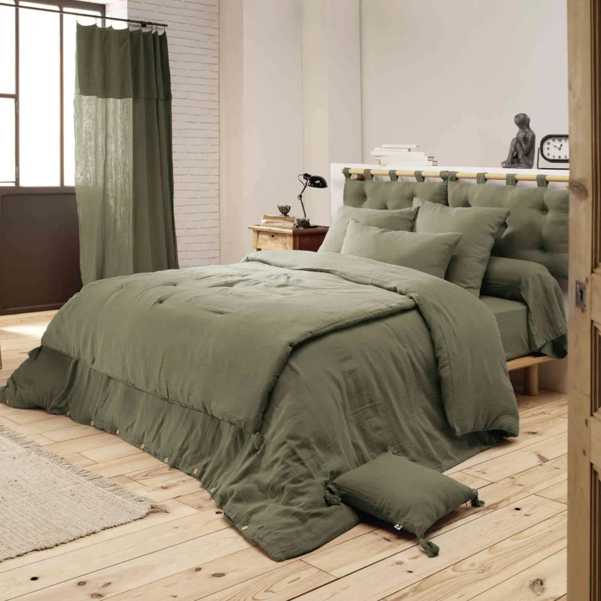 Housse de couette double gaze de coton