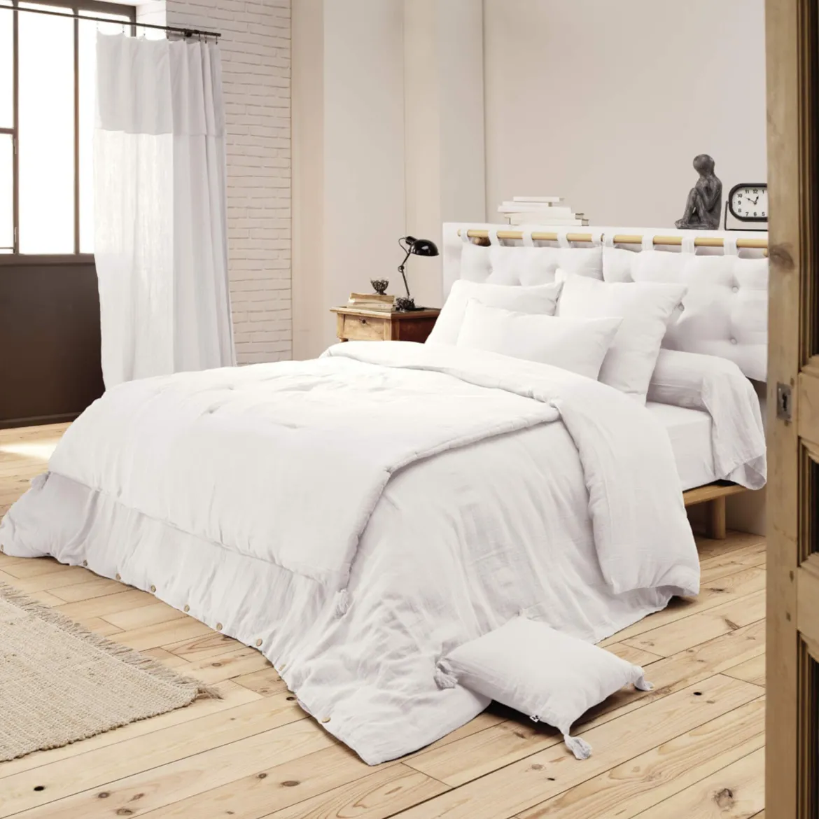 Housse de couette double gaze de coton