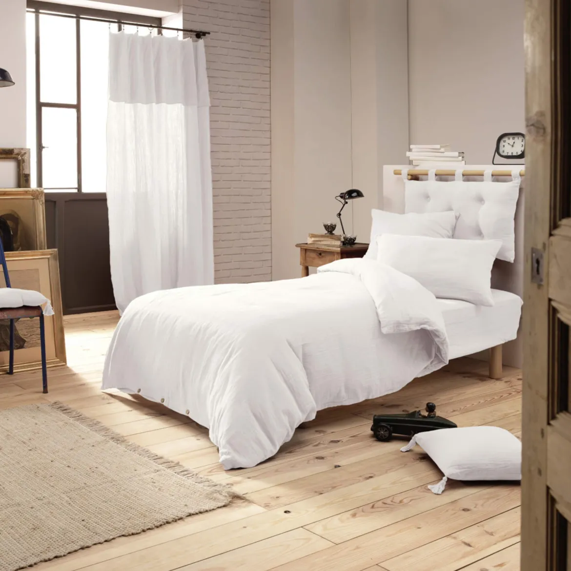 Housse de couette double gaze de coton