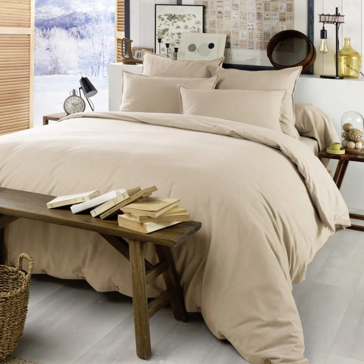 Housse de couette flanelle