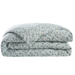 Housse de couette gaze de coton imprimé floral