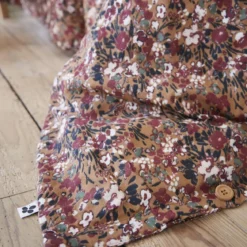 Housse de couette gaze de coton imprimé floral