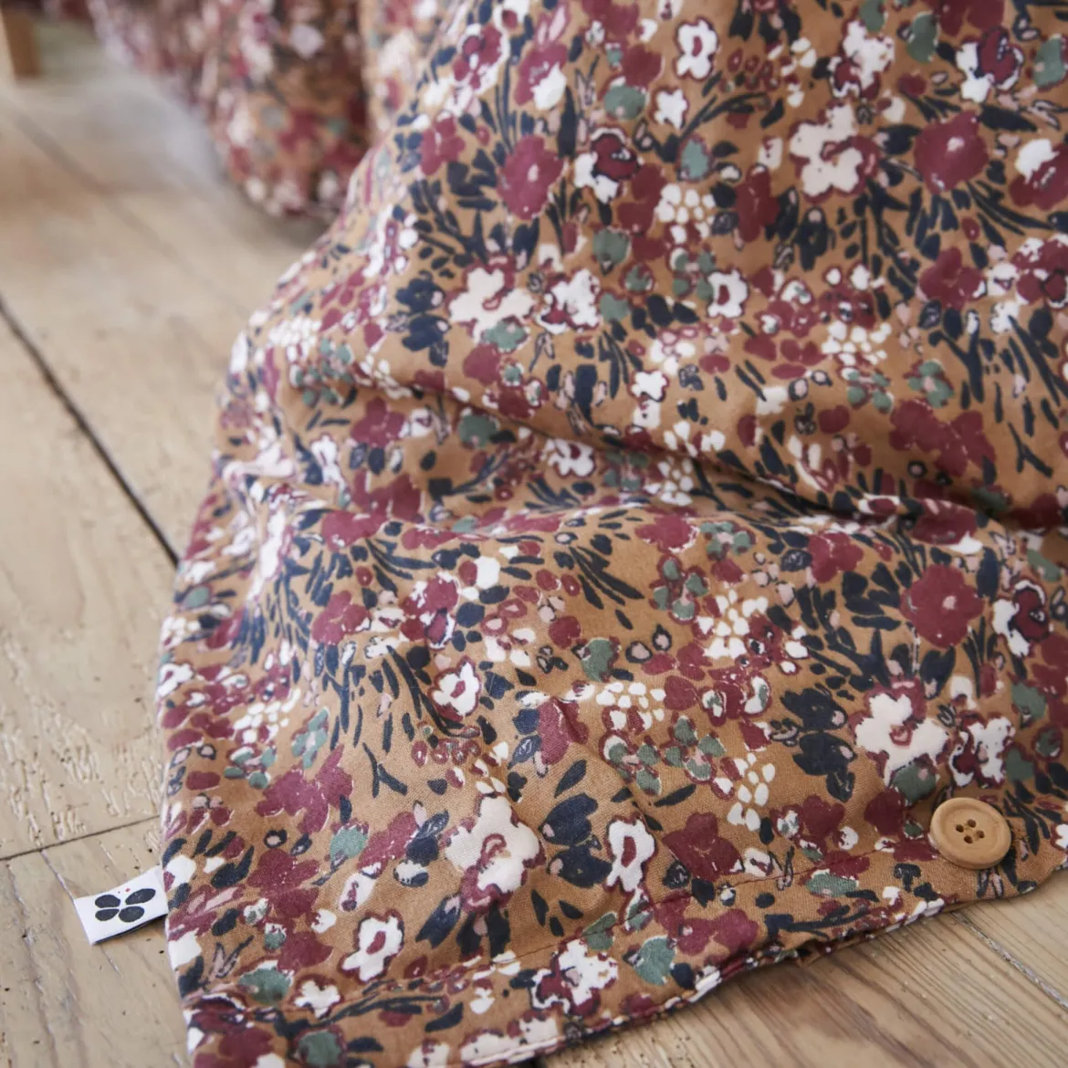Housse de couette gaze de coton imprimé floral