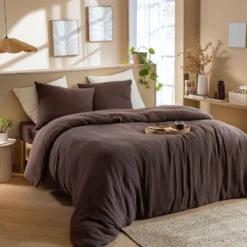 Housse de couette gaze de coton Terre de Nuit JUNE