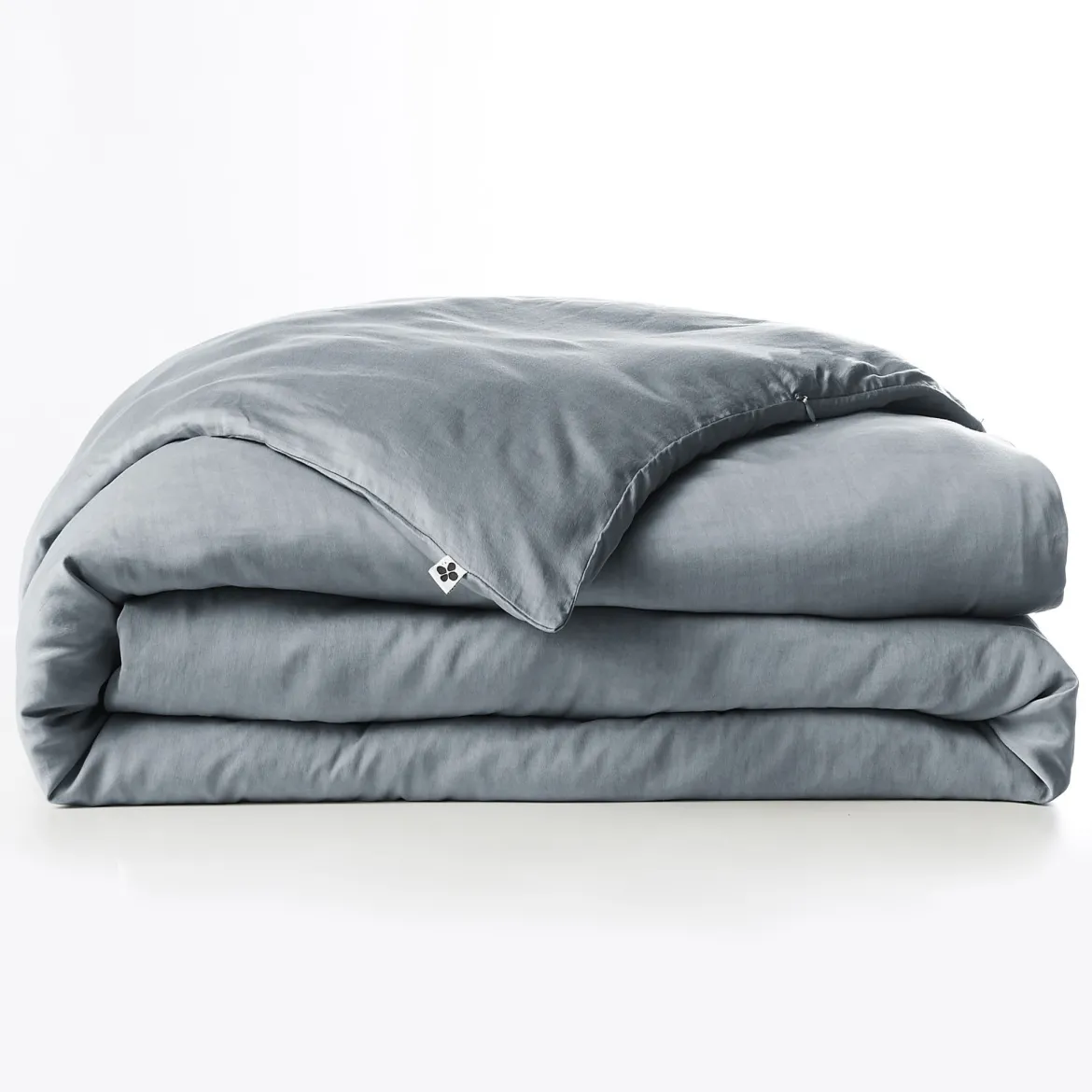 Housse de couette lyocell uni Terre de Nuit Lysandre