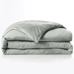 Housse de couette lyocell uni Terre de Nuit Lysandre