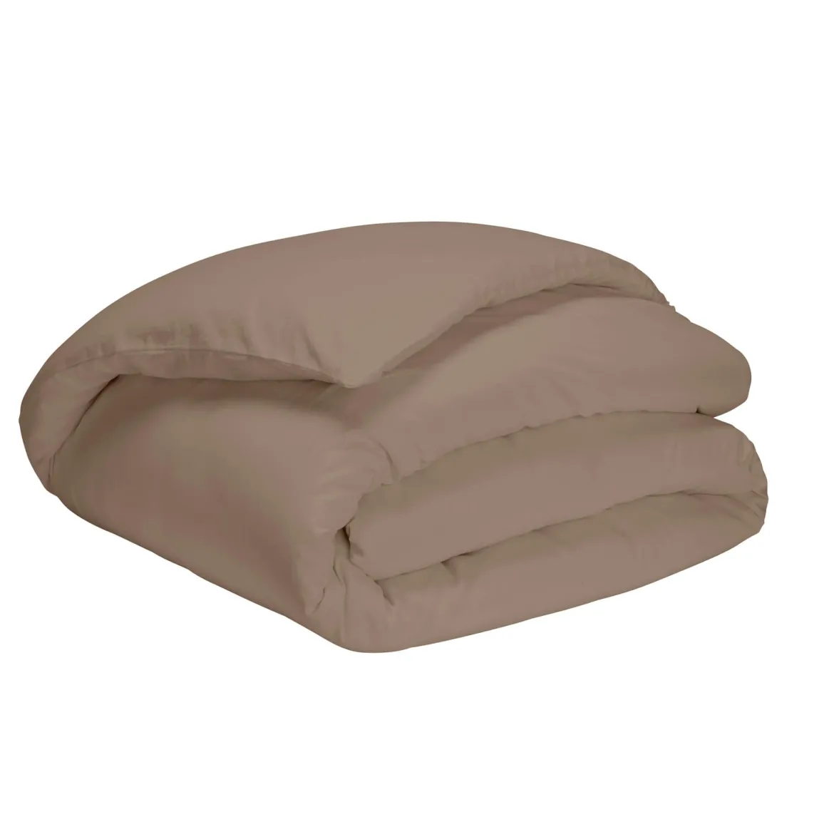 Housse de couette taupe 100% coton biologique