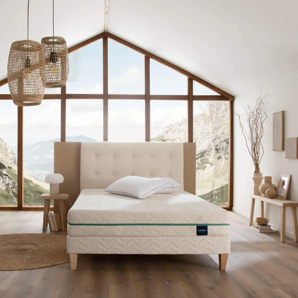 Housse naturelle de remplacement pour matelas Aube 700 - SOMEO