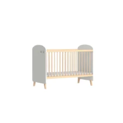 Lit bébé en bois réglable en hauteur SENJA 60x120