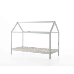 Lit cabane enfant en bois massif 90x200 - LT2020