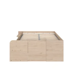 Lit coffre avec multiples rangements 140x190/200