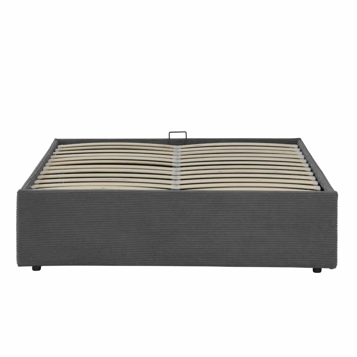 Lit coffre en velours côtelé grosses côtes