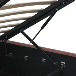 Lit coffre velours avec tête de lit Terre de Nuit