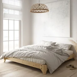 Lit ELAN en pin massif naturel avec sommier