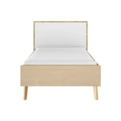 Lit en bois imitation chêne clair - LT5046-1
