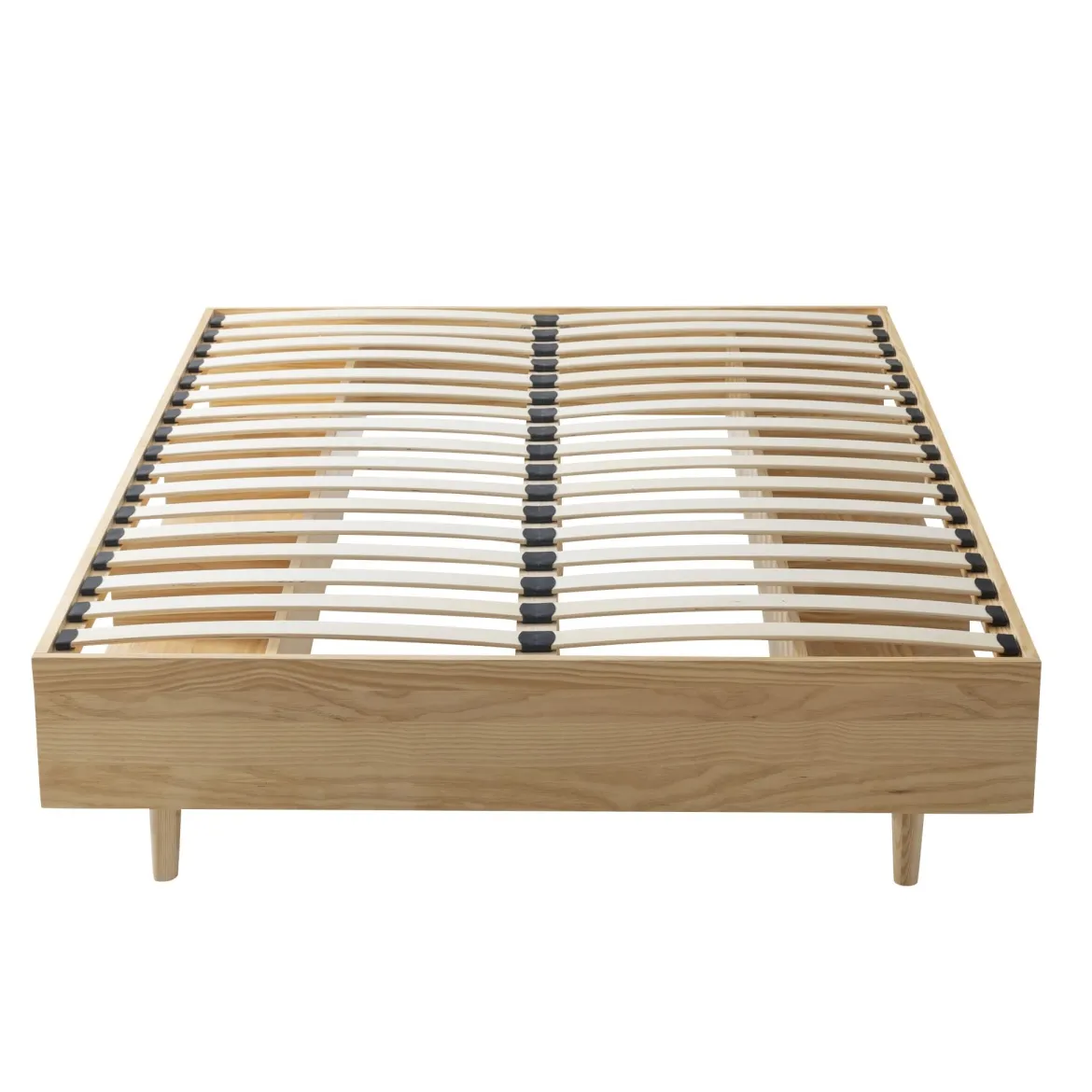 Lit en bois massif naturel avec rangements - LT17024