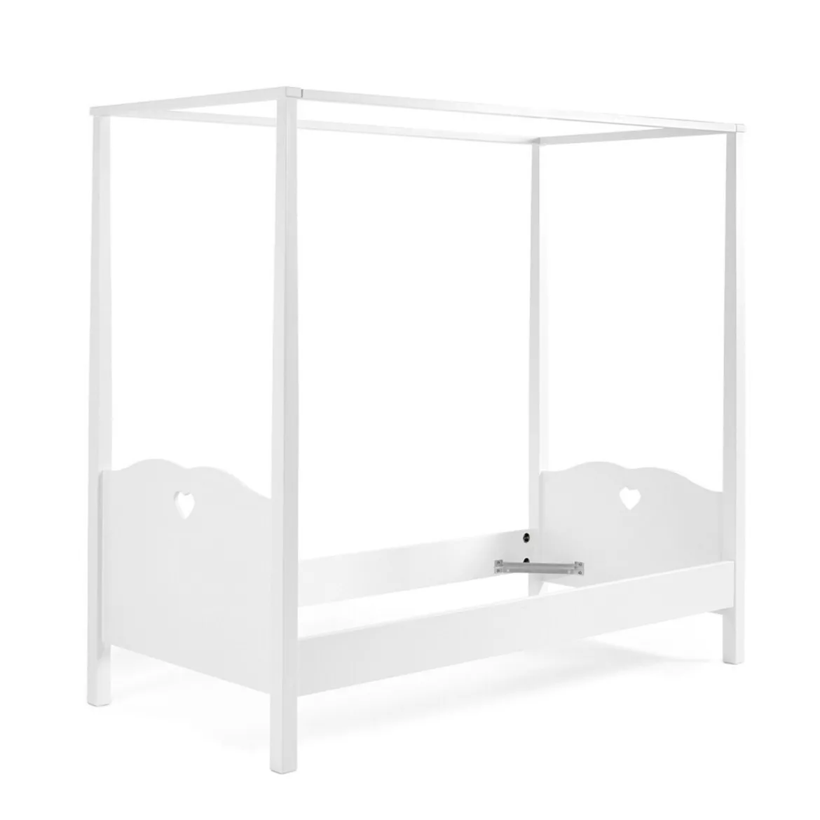 Lit Enfant Baldaquin en Bois Blanc 90x200 LB2001