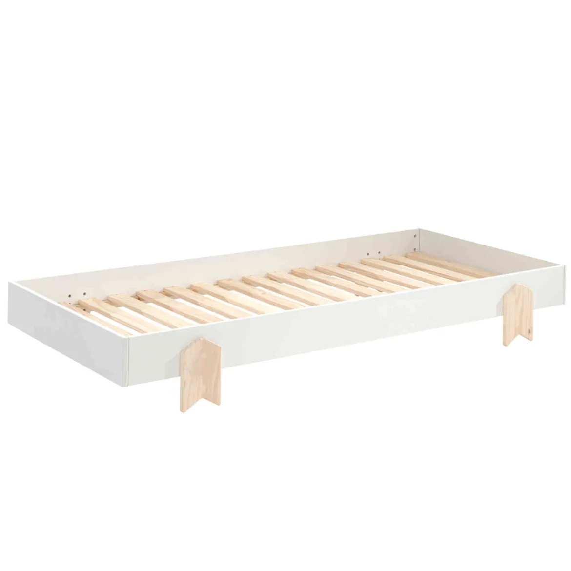 Lit enfant en bois avec pieds flèche 90x200 cm - LT2053