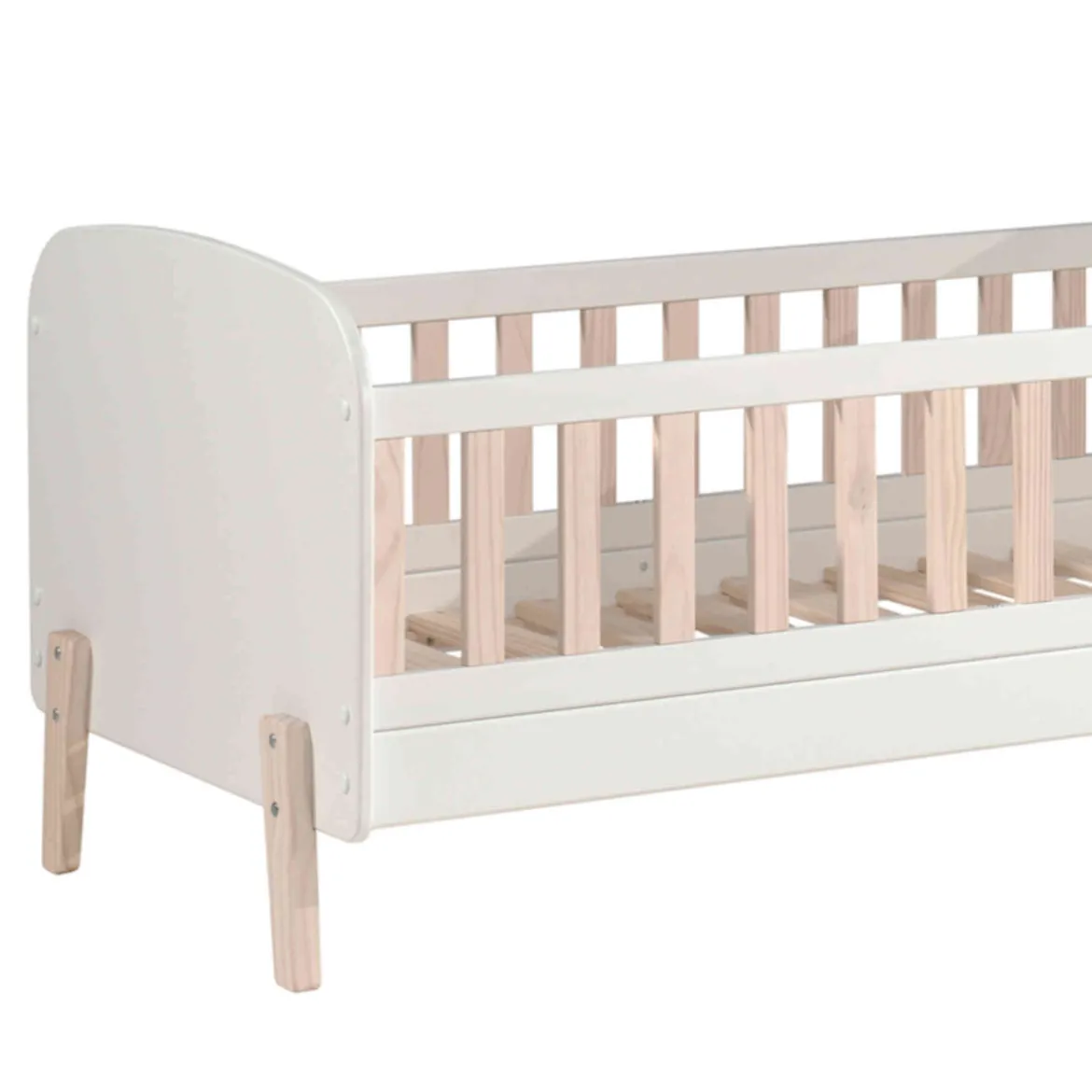 Lit enfant en bois blanc 70x140 cm - LT2034-1