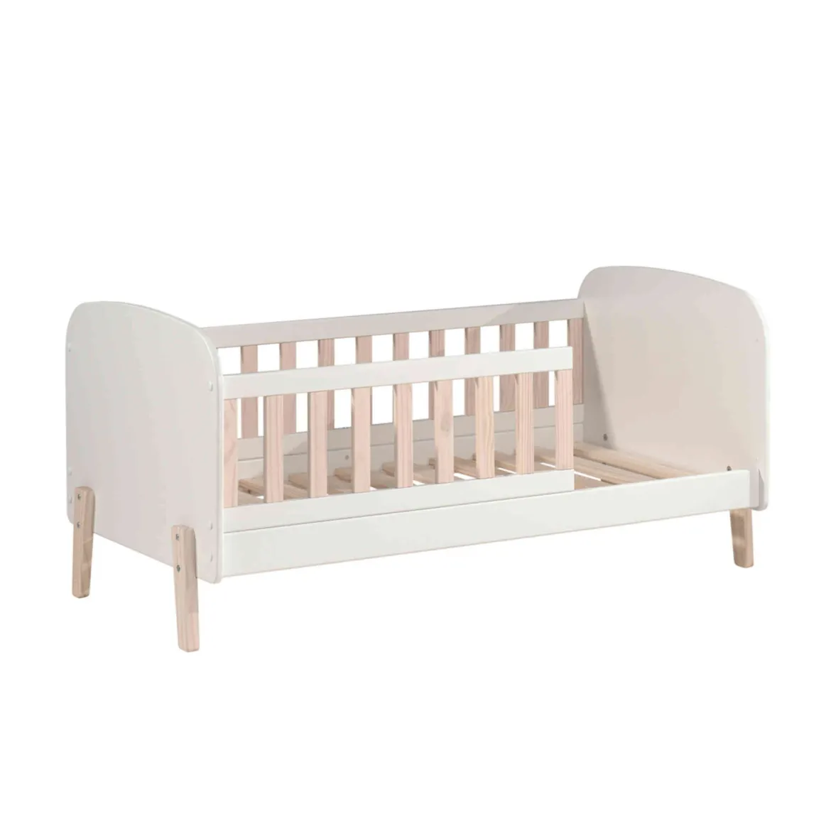 Lit enfant en bois blanc 70x140 cm - LT2034-1