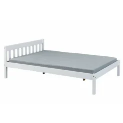 Lit enfant en bois massif blanc - LT12001