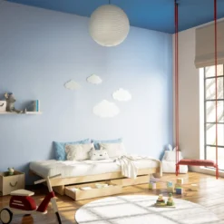 Lit enfant KANSO en pin massif naturel 90x200