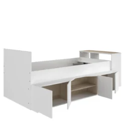 Lit enfant 90x190/200 avec bureau et rangements