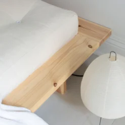 Lit en pin massif avec tables de chevet JAPAN