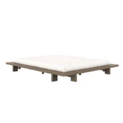 Lit en pin massif avec tables de chevet JAPAN