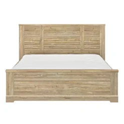 Lit et armoire en bois clair - LT5079