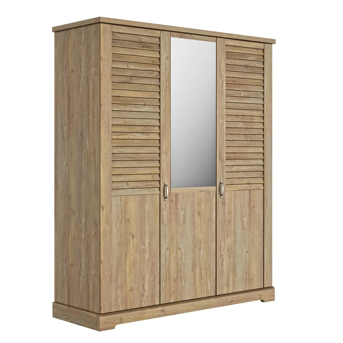 Lit et armoire en bois clair - LT5079