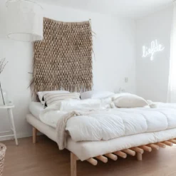 Lit futon à lattes PACE en pin massif naturel