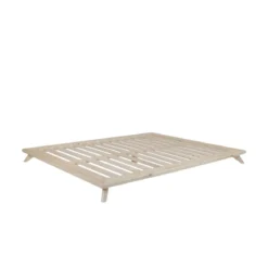 Lit futon SENZA en bois massif naturel