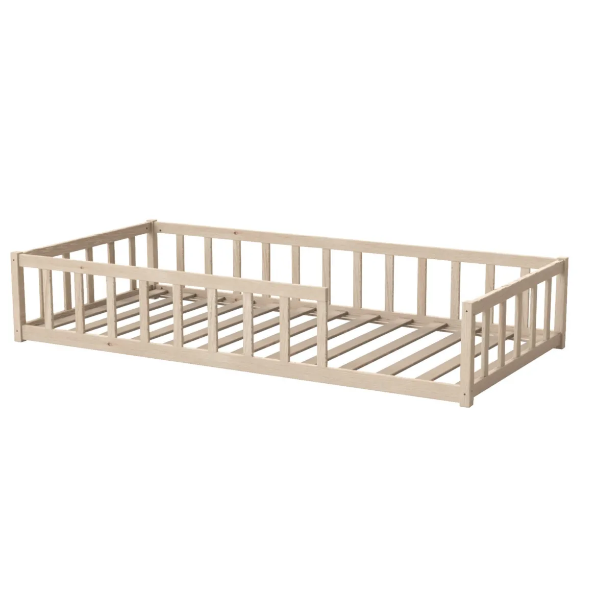 Lit inspiration Montessori enfant à barreaux