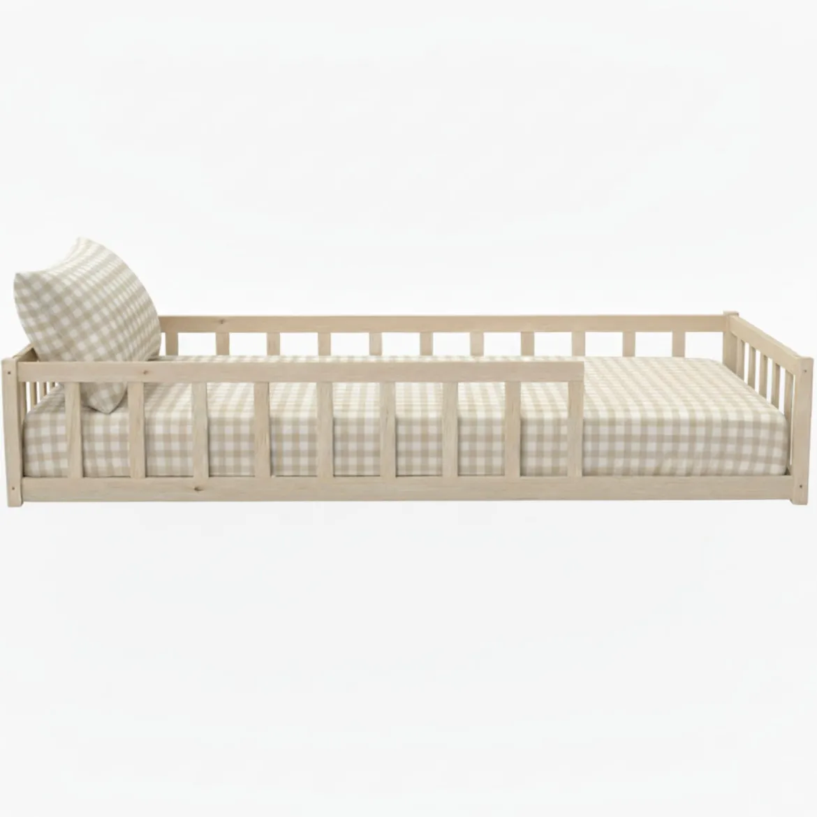 Lit inspiration Montessori enfant à barreaux