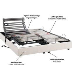 Lit électrique de relaxation avec 5 plans de couchage Horizon
