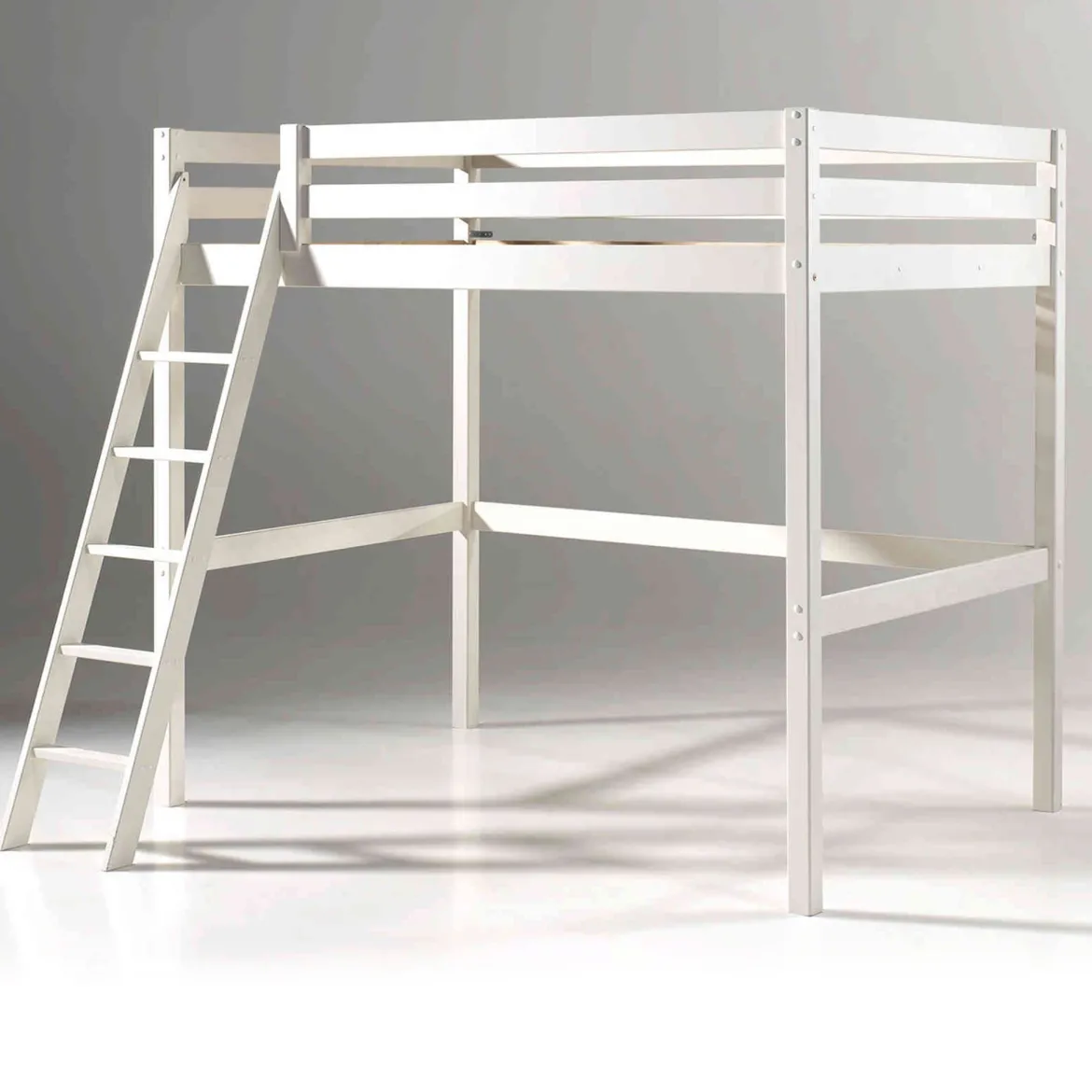 Lit Mezzanine Blanc Laqué - Terre de Nuit