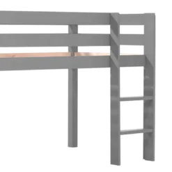 Lit mi-hauteur en pin massif 90x200