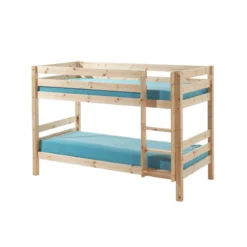 Lit superposé enfant en bois massif 90x200 cm - LT2041