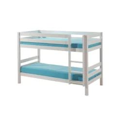 Lit superposé enfant en bois massif 90x200 cm - LT2041