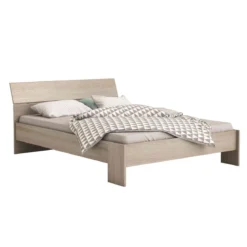 Lit 140x190/200 en bois chêne shannon - LI158