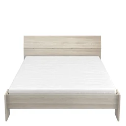 Lit 140x190/200 en bois chêne shannon - LI158