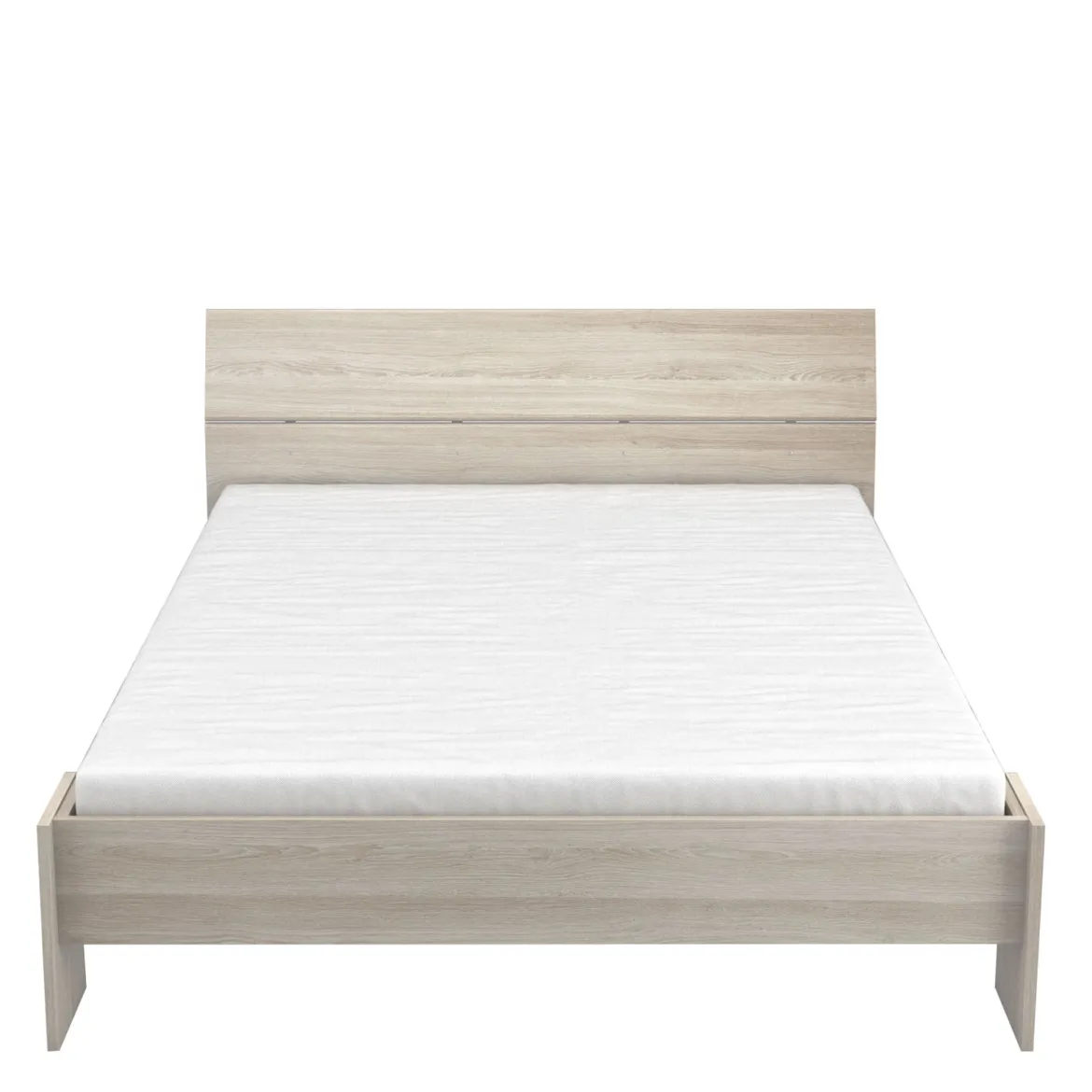 Lit 140x190/200 en bois chêne shannon - LI158