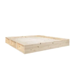 Lit ZIGGY en pin massif naturel avec multiples rangements + tatami