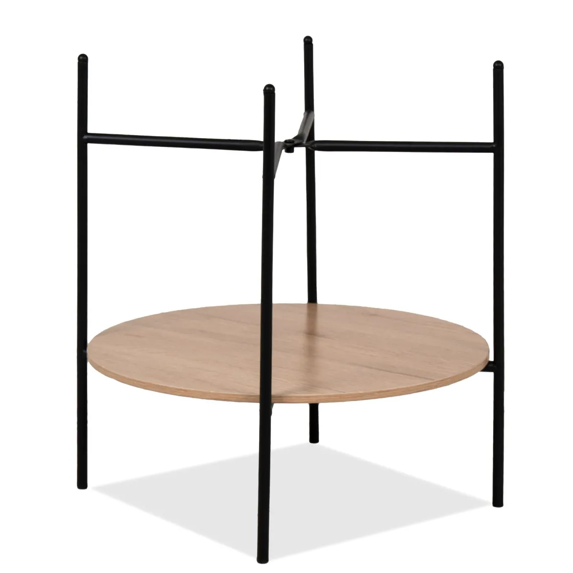 Lot de 2 chevets bois et métal industriel Télio
