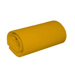Lot de 2 draps housses jersey jaune moutarde bonnet 30 cm