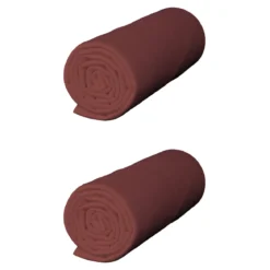 Lot de 2 draps housses jersey terre de sienne bonnet 30 cm