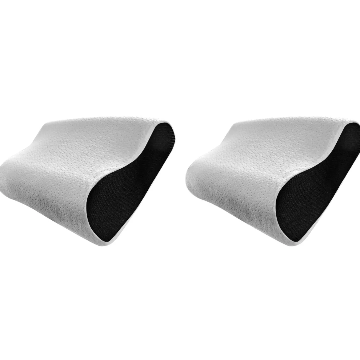 Lot de 2 oreillers ergonomiques Bultex à mémoire de forme 33x52