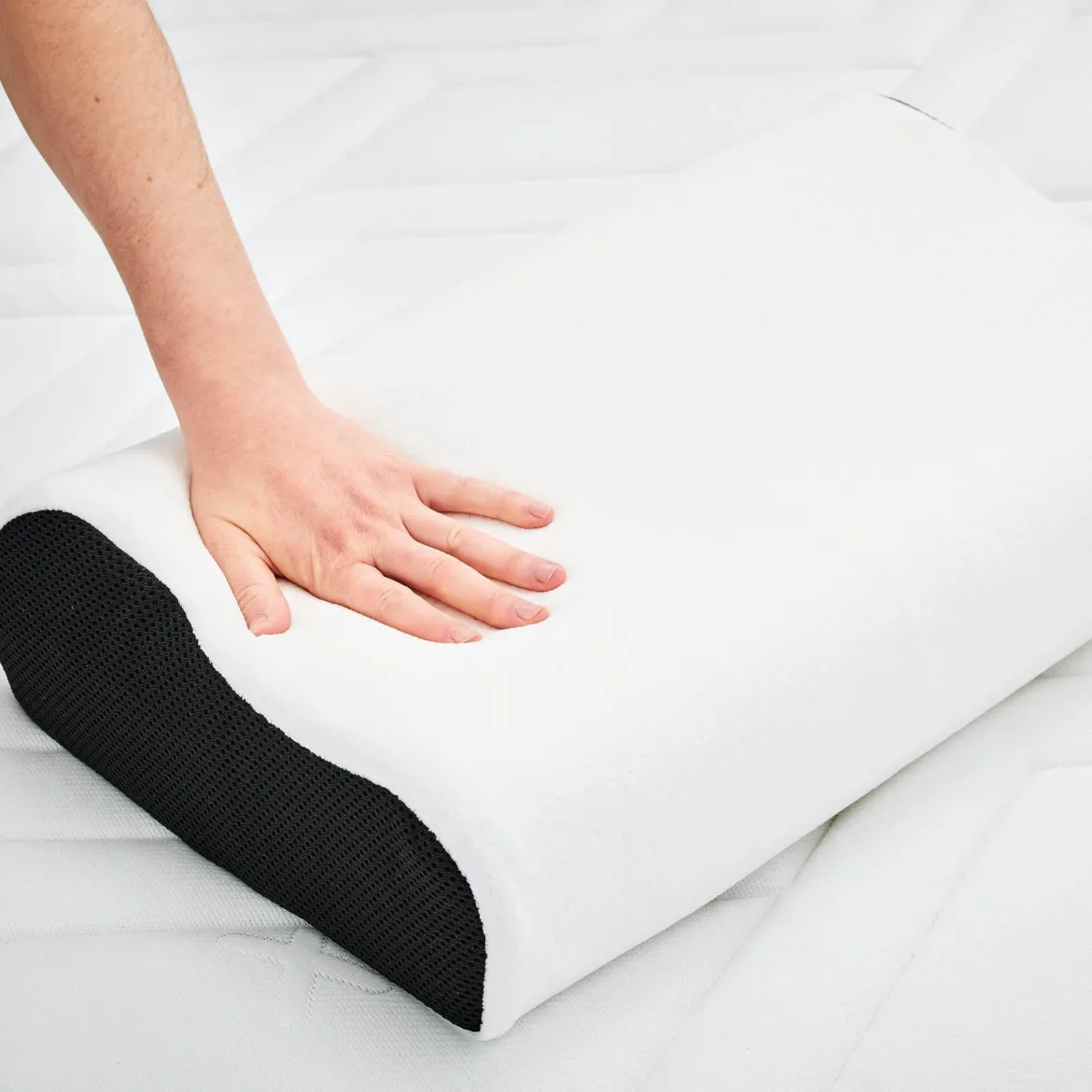 Lot de 2 oreillers ergonomiques Bultex à mémoire de forme 33x52