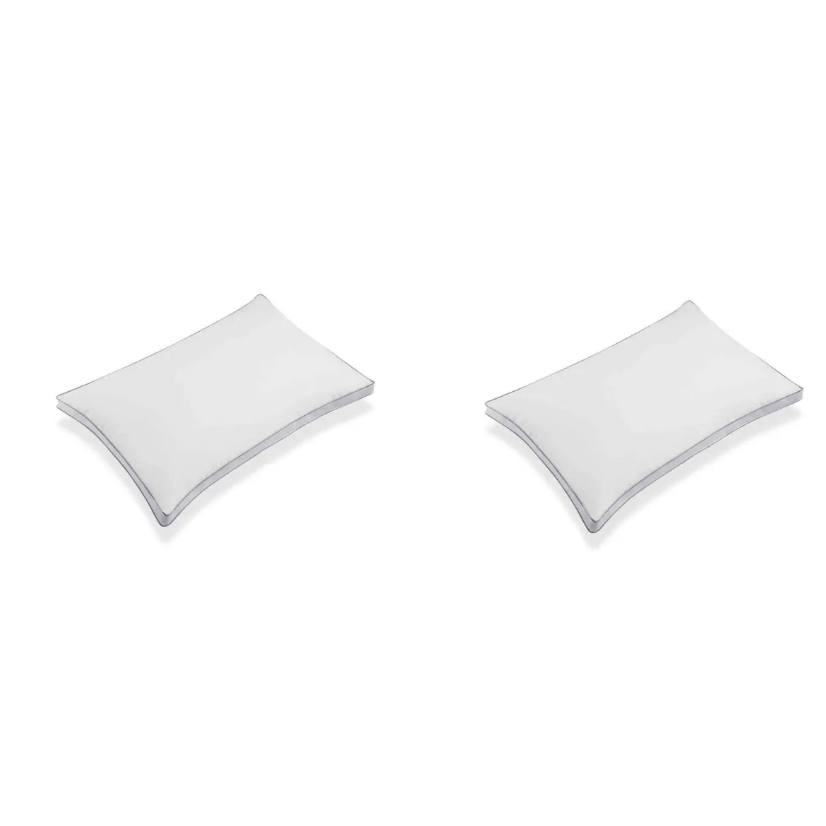 Lot de 2 oreillers Microgel Moelleux percale Simmons